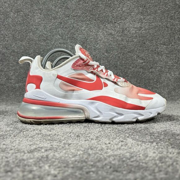 Nike Air Max 270 React SE BV3387-100 Women’s Size 9 Red White Running Shoes Used - Picture 1 of 13